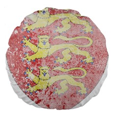 England Coa Large 18  Premium Flano Round Cushion  from ArtsNow.com Back