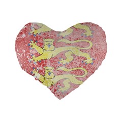 England Coa Standard 16  Premium Flano Heart Shape Cushion  from ArtsNow.com Back