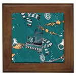 Slytherin Pattern Framed Tiles