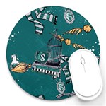 Slytherin Pattern Round Mousepads