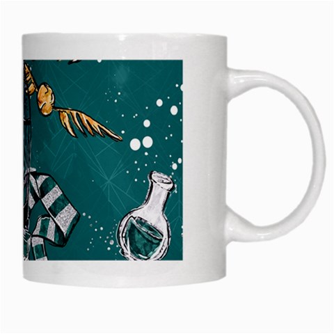 Slytherin Pattern White Mugs from ArtsNow.com Right