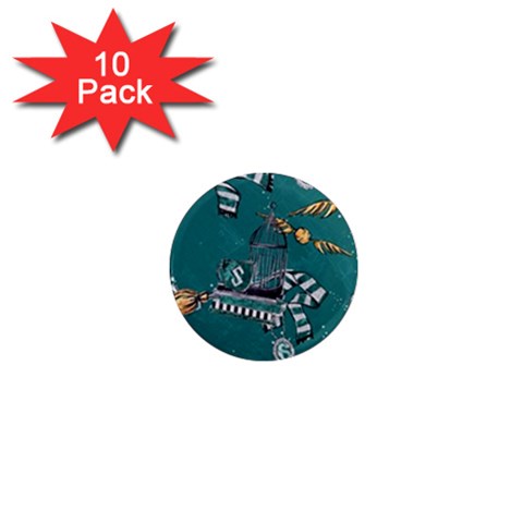 Slytherin Pattern 1  Mini Magnet (10 pack)  from ArtsNow.com Front
