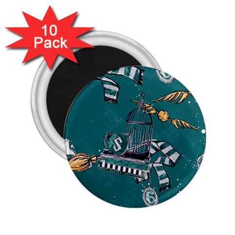 Slytherin Pattern 2.25  Magnets (10 pack)  from ArtsNow.com Front