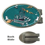 Slytherin Pattern Money Clips (Oval) 