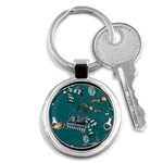 Slytherin Pattern Key Chain (Round)