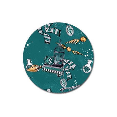 Slytherin Pattern Magnet 3  (Round) from ArtsNow.com Front