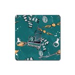 Slytherin Pattern Square Magnet