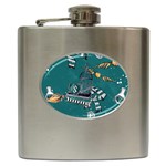 Slytherin Pattern Hip Flask (6 oz)