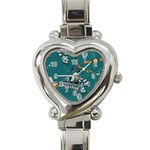 Slytherin Pattern Heart Italian Charm Watch