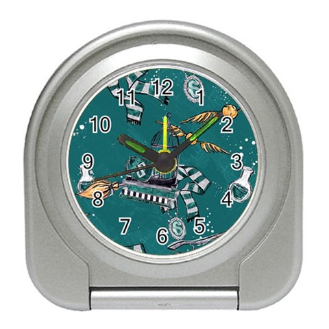 Slytherin Pattern Travel Alarm Clock from ArtsNow.com Front