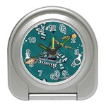 Slytherin Pattern Travel Alarm Clock