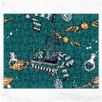 Slytherin Pattern Rectangular Jigsaw Puzzl