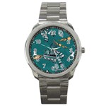 Slytherin Pattern Sport Metal Watch