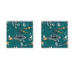 Slytherin Pattern Cufflinks (Square)