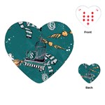 Slytherin Pattern Playing Cards Single Design (Heart)