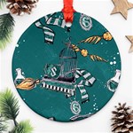 Slytherin Pattern Round Ornament (Two Sides)