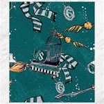 Slytherin Pattern Canvas 8  x 10 