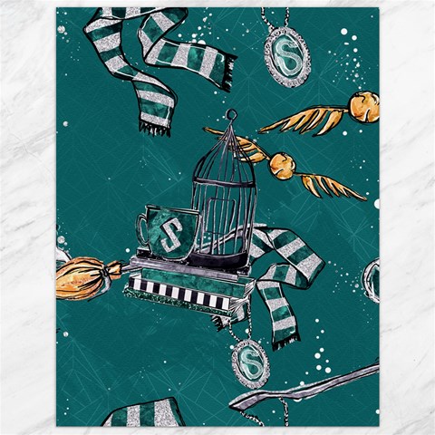 Slytherin Pattern Canvas 12  x 16  from ArtsNow.com 11.86 x15.41  Canvas - 1