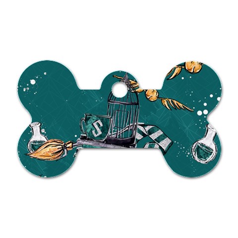 Slytherin Pattern Dog Tag Bone (One Side) from ArtsNow.com Front
