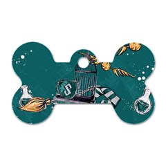 Slytherin Pattern Dog Tag Bone (Two Sides) from ArtsNow.com Front