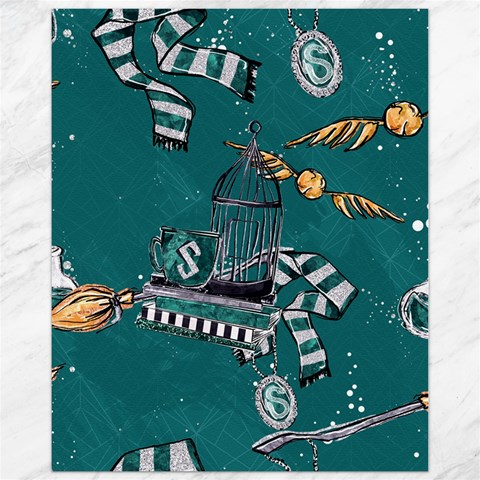 Slytherin Pattern Canvas 11  x 14  from ArtsNow.com 10.95 x13.48  Canvas - 1
