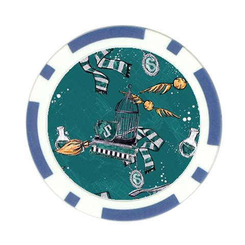 Slytherin Pattern Poker Chip Card Guard from ArtsNow.com Front