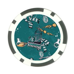 Slytherin Pattern Poker Chip Card Guard from ArtsNow.com Back
