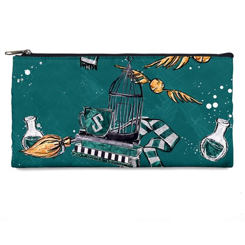 Slytherin Pattern Pencil Cases from ArtsNow.com Front