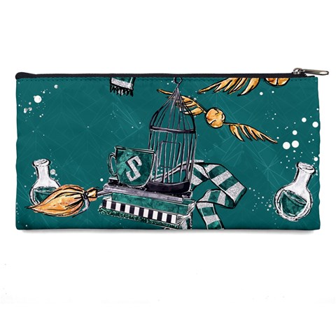 Slytherin Pattern Pencil Cases from ArtsNow.com Back