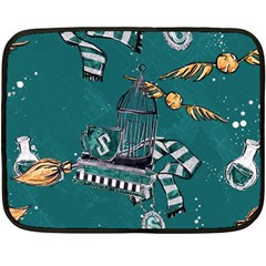 Slytherin Pattern Double Sided Fleece Blanket (Mini)  from ArtsNow.com 35 x27  Blanket Front