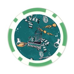 Slytherin Pattern Poker Chip Card Guard (10 pack) from ArtsNow.com Back