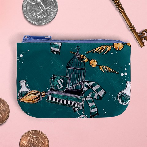 Slytherin Pattern Mini Coin Purse from ArtsNow.com Front