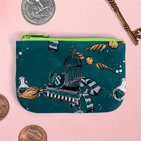 Slytherin Pattern Mini Coin Purse from ArtsNow.com Front