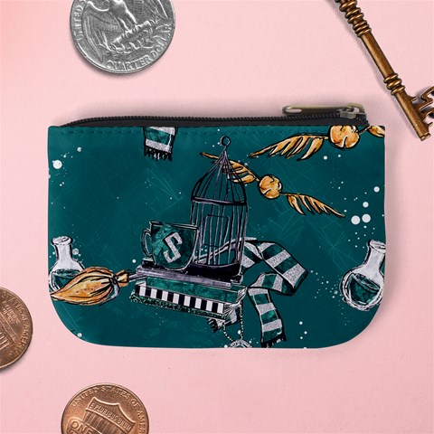 Slytherin Pattern Mini Coin Purse from ArtsNow.com Back