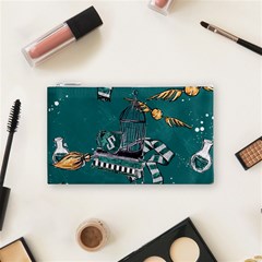 Slytherin Pattern Cosmetic Bag (Small) from ArtsNow.com Front