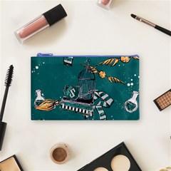 Slytherin Pattern Cosmetic Bag (Small) from ArtsNow.com Front