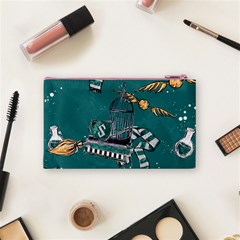 Slytherin Pattern Cosmetic Bag (Small) from ArtsNow.com Back