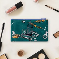 Slytherin Pattern Cosmetic Bag (Small) from ArtsNow.com Back