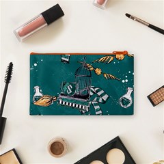 Slytherin Pattern Cosmetic Bag (Small) from ArtsNow.com Back