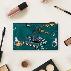 Slytherin Pattern Cosmetic Bag (Small) from ArtsNow.com Back