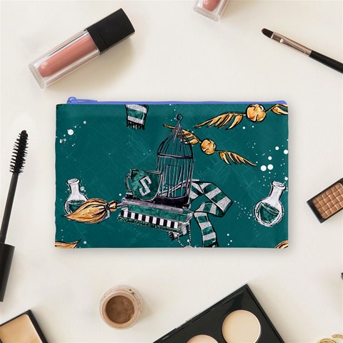 Slytherin Pattern Cosmetic Bag (Medium) from ArtsNow.com Front