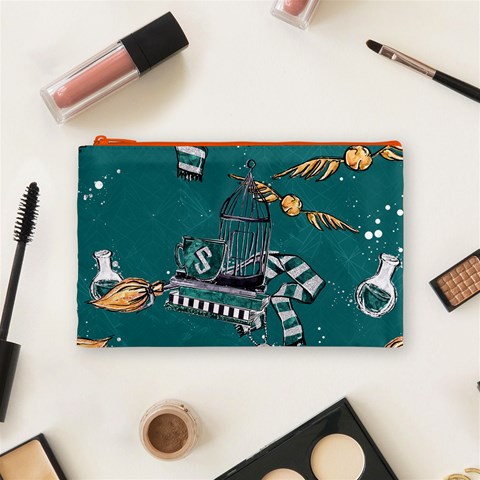 Slytherin Pattern Cosmetic Bag (Medium) from ArtsNow.com Front