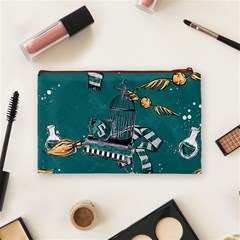 Slytherin Pattern Cosmetic Bag (Medium) from ArtsNow.com Back