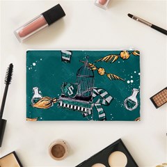 Slytherin Pattern Cosmetic Bag (Medium) from ArtsNow.com Back