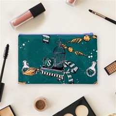 Slytherin Pattern Cosmetic Bag (Medium) from ArtsNow.com Back