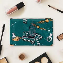 Slytherin Pattern Cosmetic Bag (Medium) from ArtsNow.com Back