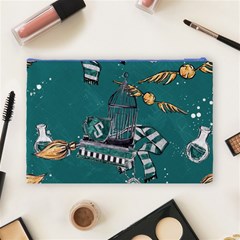 Slytherin Pattern Cosmetic Bag (Large) from ArtsNow.com Back