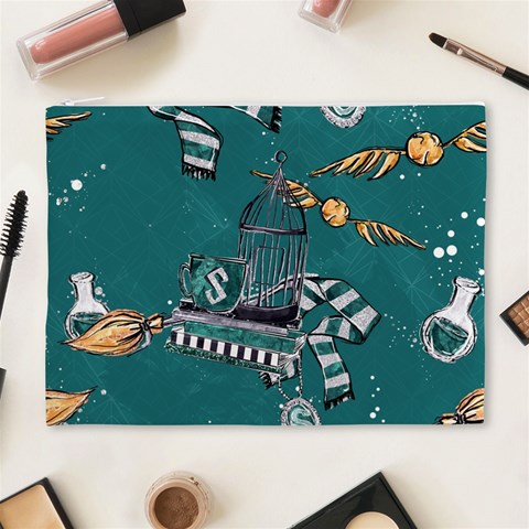 Slytherin Pattern Cosmetic Bag (XL) from ArtsNow.com Front