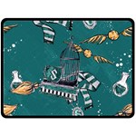 Slytherin Pattern Fleece Blanket (Large) 