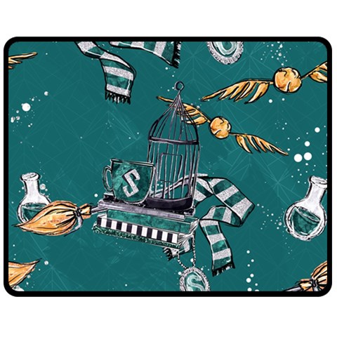 Slytherin Pattern Fleece Blanket (Medium)  from ArtsNow.com 60 x50  Blanket Front